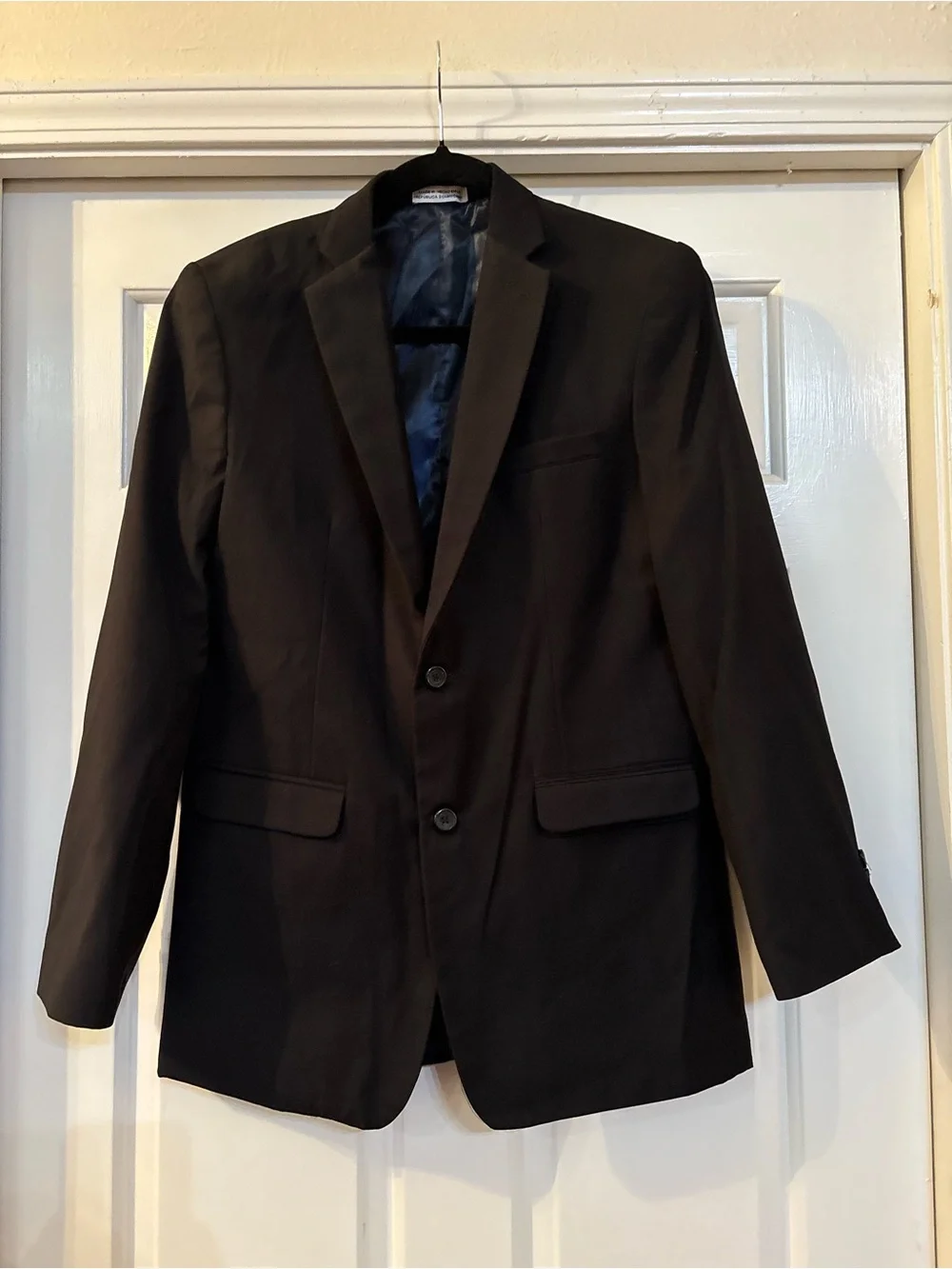 IZOD Black Youth Two-Button Blazer - Classic Formal Jacket